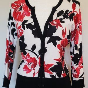 WHBM Floral Print Cardigan